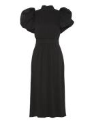 Puff Sleeve Midi Dress Black ROTATE Birger Christensen