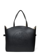 K/Circle Tote With Pouch Perf Black Karl Lagerfeld