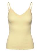 Rwbeatha Sl Regular Singlet Top Yellow Rosemunde