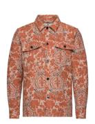 Akoscar Flower Overshirt Orange Anerkjendt