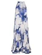 Yasflorina Sl Halterneck Long Dress S Wg Blue YAS