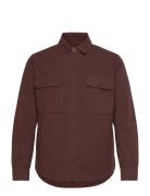 Dyed Canvas Skyler Shirt Brown Mads Nørgaard