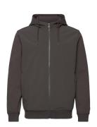 Softshell Hybrid Zip Through Hoodie Grey Lyle & Scott