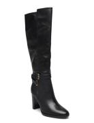 Manchester Burnished Leather Tall Boot Black Lauren Ralph Lauren