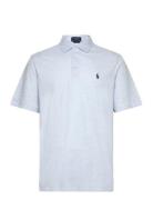 Classic Fit Cotton-Linen Mesh Polo Shirt Blue Polo Ralph Lauren