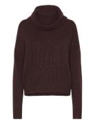 Cable-Knit Wool-Blend Turtleneck Sweater Brown Lauren Ralph Lauren