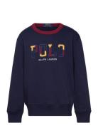 Corduroy-Logo Fleece Sweatshirt Navy Ralph Lauren Kids