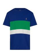 Striped Cotton Jersey Tee Blue Ralph Lauren Kids