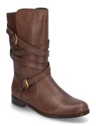 Burnished Calf-Briannah-Bo-Mbo Brown Lauren Ralph Lauren