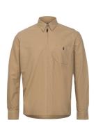 Garment-Dyed Oxford Overshirt Beige Polo Ralph Lauren