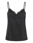 Rhjasmine Sl Night Strap Top Black Rosemunde