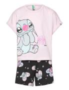 Pyjama(T-Shirt+Short Pink United Colors Of Benetton