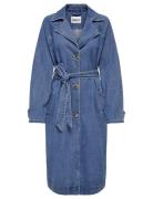 Onlmalou Belted Trench Dnm Gua Fw Blue ONLY