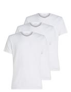 S/S Crew Neck 3Pk White Calvin Klein