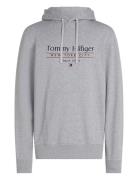 Hilfiger Center Stack Hoody Grey Tommy Hilfiger