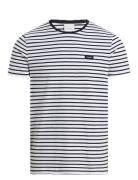 Stretch Slim Stripe T-Shirt White Calvin Klein