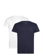 V-Neck T-Shirt 2-Pack Patterned GANT