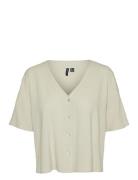 Vmmmymilo 2/4 V-Neck Shirt Wvn Ga Cream Vero Moda Maternity