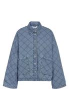 Nmclara Quilt Denim Jacket Blue NOISY MAY