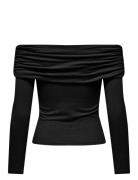 Onlglamour L/S Off Shoulder Top Cc Jrs Black ONLY