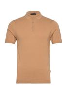 Polo S/S With Buttons Brown Lindbergh