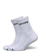 Regular Cut Sock 2-Pack W White Exani