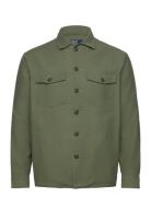 Sateen Utility Overshirt Green Polo Ralph Lauren