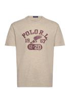 Classic Fit Jersey Graphic T-Shirt Beige Polo Ralph Lauren