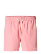 Slhdane-Swimshorts Pink Selected Homme