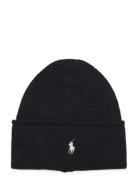 Cable-Knit Merino Wool Beanie Black Polo Ralph Lauren