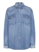 Over Fit Denim Western Shirt Blue Polo Ralph Lauren