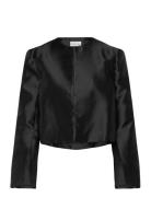 Ruthie Cropped Long Sleeve Blouse Black Malina