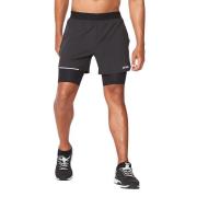 Men's Aero 2-in-1 5" Shorts Black/Silver Reflective