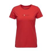 Black Diamond Women's Heritage Wordmark Shortsleeve Tee  Red