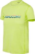 Saucony Women's Stopwatch Graphic Short Sleeve Acid Lime Heather