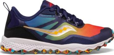 Saucony Kids' Peregrine 12 Shield Blue/Red/Yellow