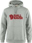 Men's Fjällräven Logo Hoodie Grey-Melange