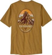 Patagonia Men's Chouinard Crest Pocket Responsibili-Tee Pufferfish Gol...