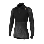 WoolNet Polo With Zip Woman Jet Black