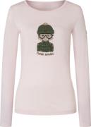 super.natural Women's Snow Cat Long Sleeve Mauve Chalk/Various