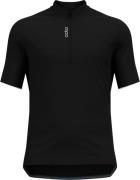 Odlo Men's T-shirt S/U Collar S/S 1/2 Zip Essential Black