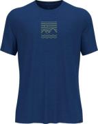 Odlo Men's Ascent Sun Sea Mountains T-Shirt Limoges Melange