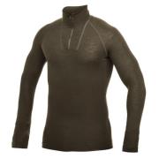 Woolpower Men's Zip Turtleneck Lite  Pine Green