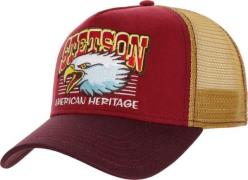 Stetson Men's Trucker Cap Eagle Head Brown/Red