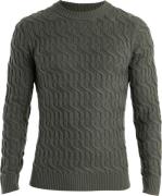 Icebreaker Men's Mer Cable Knit Crewe Sweater Loden