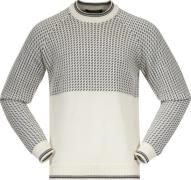 Men's Alvdal Wool Jumper Vanilla White/Solid Dark Grey