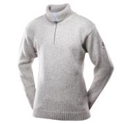 Nansen Sweater Zip Neck GREY MELANGE