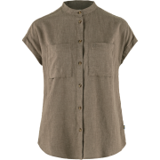 Fjällräven Women's Övik Hemp Shirt Short Sleeve Suede Brown