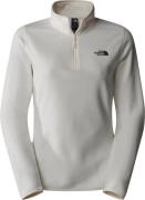 The North Face Women's 100 Glacier 1/4 Zip White Dune/NPF