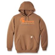 Carhartt Men's Graphic Hooded Sweatshirt Brown